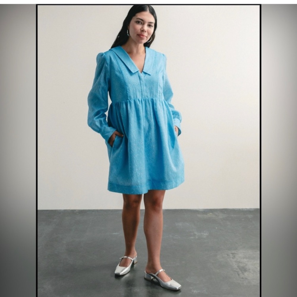 Darling Sky Blue Long Sleeve Dress